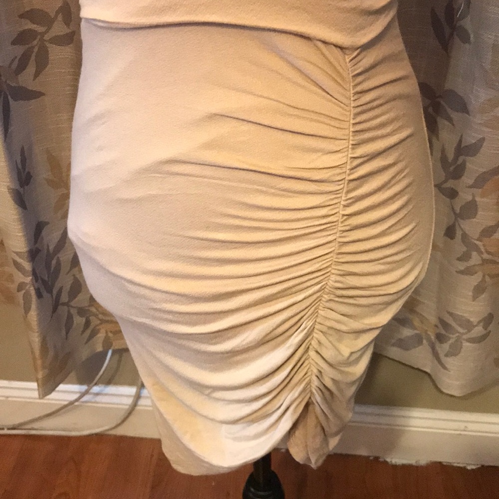 Seduction V-Neck Ruched Dress - Picture 3 of 4